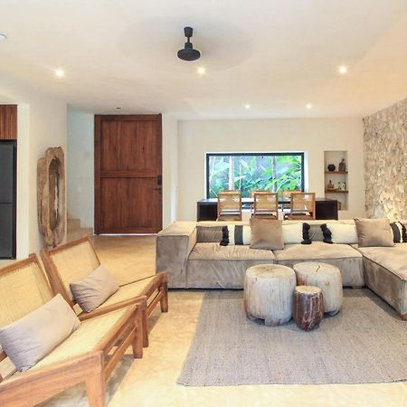 Elegant Boho Style Villa Jungle Views In Rooftop Deck & Outstanding Raw Pool In Holistika Тулум Екстер'єр фото