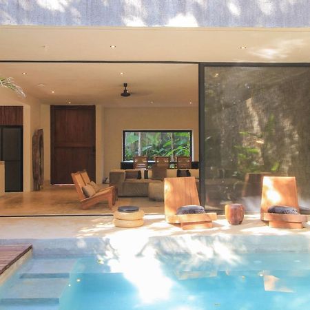 Elegant Boho Style Villa Jungle Views In Rooftop Deck & Outstanding Raw Pool In Holistika Тулум Екстер'єр фото