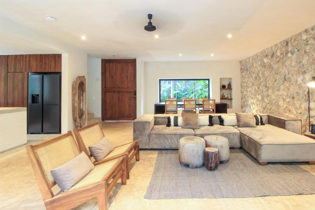 Elegant Boho Style Villa Jungle Views In Rooftop Deck & Outstanding Raw Pool In Holistika Тулум Екстер'єр фото