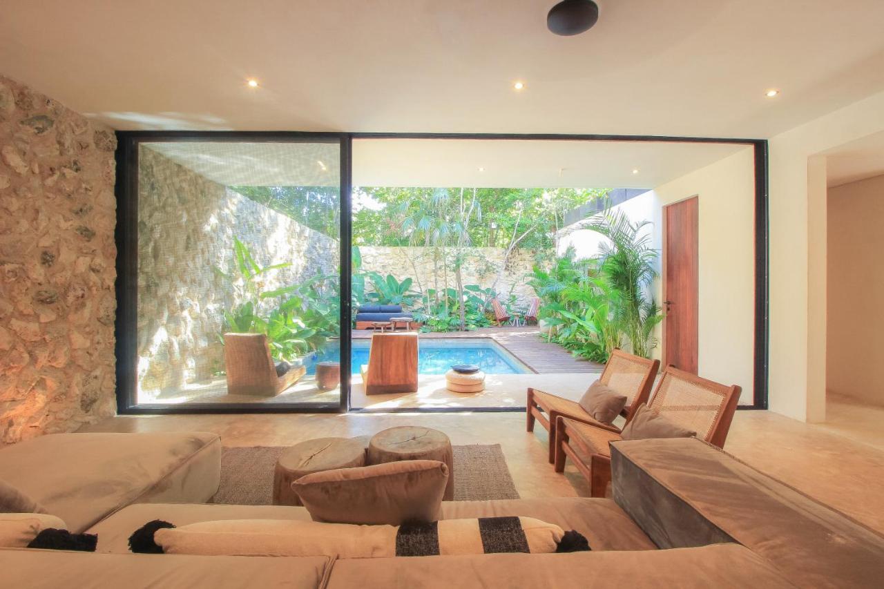 Elegant Boho Style Villa Jungle Views In Rooftop Deck & Outstanding Raw Pool In Holistika Тулум Екстер'єр фото